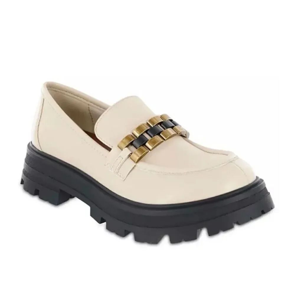 MIA Women's Gabina Round-Toe Lug Sole Loafers Size 7.5